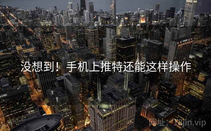 没想到！手机上推特还能这样操作  第2张